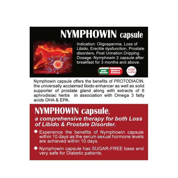 NYMPHOWIN CAPSULE for ED, LOW SPERM COUNT