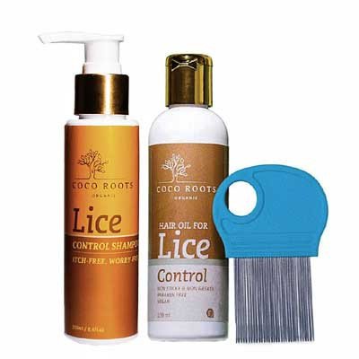 Coco Roots Organic - Hair oil for lice control +lice comb +Lice control shampoo